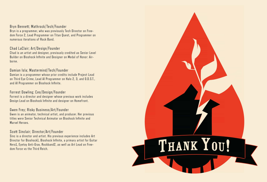 The company logo with a big thank you!